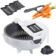 Multifunctional 3-in-1 Vegetable Slicer and Grater with Bowl & Strainer, White