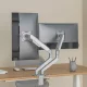 Dual Monitor Spring Arm Mount 17\"-32\" up to 9kg Silver