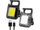Rechargeable COB LED Keychain Light with Magnet and Bottle Opener