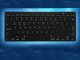 Wireless Bluetooth keyboard for PC, iPad, Mac, slim low-profile, black