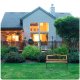 Wooden Garden Bench with Backrest 123.5x74x48cm Gardi Rose Sofotel