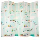 Double-Sided Foldable Foam Play Mat, Pandas and Street, 180 x 200 cm