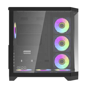Darkflash FT418 PRO PC Case with 7 aRGB Fans, Black