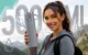Travel Vacuum Flask 500 ml with 3 Cups, Stainless Steel Thermal Set, Grey