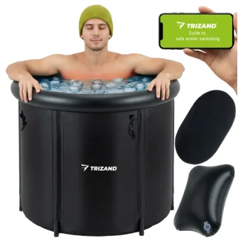 Trizand Portable Ice Bath and Cold Plunge Tub with Accessories, 320L