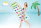 Intex 59894 Inflatable Beach Mattress 188x71 cm, Transparent with Colorful Accents