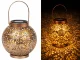 Decorative LED Solar Lantern, Copper, 22x15 cm