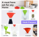 Silicone Collapsible Funnel, diameter 1 cm, Mix colors