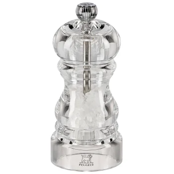 Peugeot Nancy salt mill, 12 cm, clear acrylic