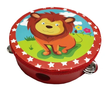Bakalu Wooden Tambourine Lion