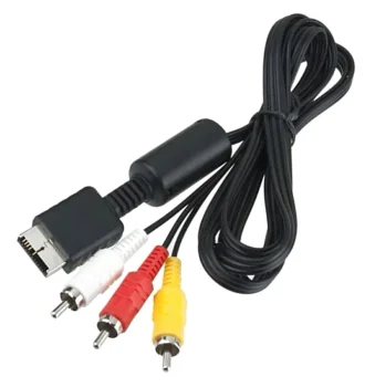AV Cable 3x RCA for Sony PlayStation 1 / 2 / 3, 1.8m