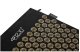 4Fizjo ERGO XL Acupressure Mat with Pillow, Black/Gold
