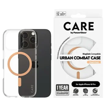 PanzerGlass iPhone 16 Pro Case CARE Flagship MagSafe, Peachy