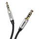 Baseus Yiven Audio Cable Mini Jack 3,5mm AUX, 1.5m, Black+Silver