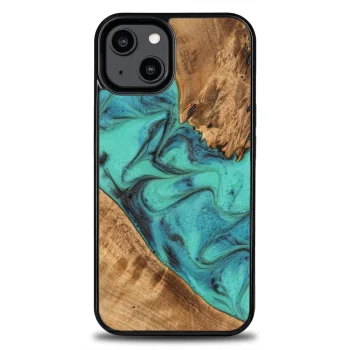 Bewood iPhone 15 Plus Case Unique Turquoise, Turquoise/Black