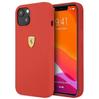 Ferrari Silicone Case for Apple iPhone 13 mini, Red