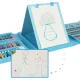 Art Supplies Painting Set in a Case, 208 Pcs, Blue