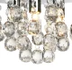 Glamour Crystal Ceiling Lamp ZD78A, Chrome