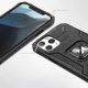 Wozinsky Ring Armor Case for iPhone 14 Pro Max with Ring Holder, Red