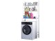 Freestanding Shelf Above Washing Machine, 3 Tiers, White