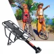 Universal Bicycle Rear Aluminum Trunk Bike Rack, Black