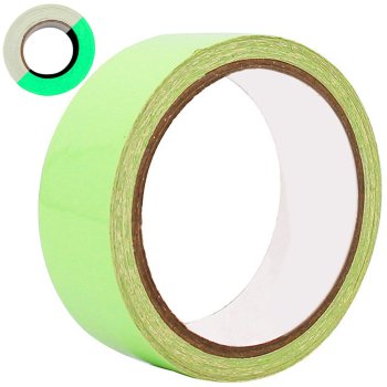 Fluorescent self-adhesive tape, glows in the dark, 3m