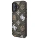 Guess Peony On 4G Background MagSafe Case for iPhone 16, Brown