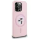 Karl Lagerfeld iPhone 14 Pro Max Case Silicone KC Body Ring MagSafe, Pink