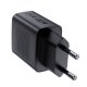 Dual Port USB Charger Acefast A78 GaN PD 20W Black