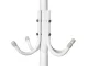 Standing Clothes Rack and Coat Hanger, 174cm, White