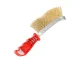 Brass Coated Wire Brush for Rim Cleaning, 24cm