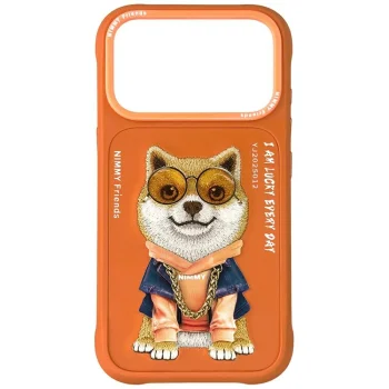Nimmy Glasses Cool Dog Phone Case Cover iPhone 17 Pro Max - Orange