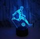 3D LED Night Light Football Player RGB