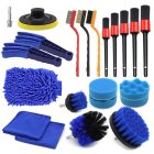 Car Detailing Kit with Cleaning Brushes and Accessories 22 Pcs