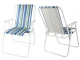 Striped Folding Camping Chair for Beach and Outdoor
