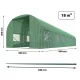 Plonos Garden Polytunnel Greenhouse 3x6 m (18 m²)