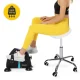 4FIZJO ERGO Swivel Saddle Massage Stool, White