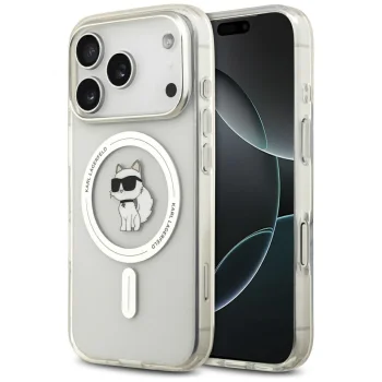 Karl Lagerfeld IML Choupette MagSafe Case for iPhone 17 Pro, Clear
