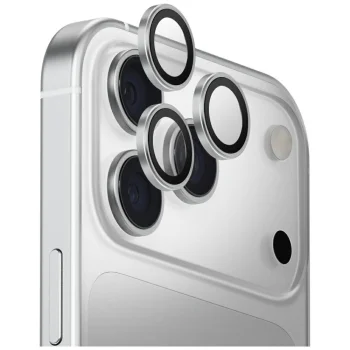 Uniq Optix Aluminum Camera Lens Protector iPhone 17 Pro / iPhone 17 Pro Max with Applicator - Silver