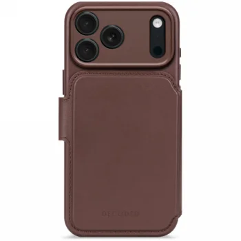 Decoded Leather Backcover case with MagSafe  iPhone 17 Pro Max - gray