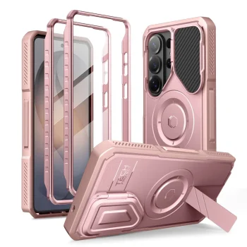 Tech-Protect Kevlar MagSafe Case for Samsung Galaxy S26 Ultra, Pink