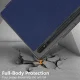 Samsung Galaxy Tab S9 Ultra (SM-X910, SM-X916B) Tri-fold Stand Design Leather Case Cover, Blue