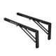 Maclean MC-196 Folding Shelf Brackets, 350-700mm, Max 50kg, Black, 2 pcs