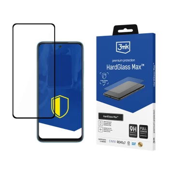 Apsauginis stiklas 3mk HardGlass Max, skirtas Xiaomi Redmi 10 2022, juodas