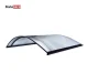 Arched Door Canopy STARKEDACH R-160, 160x100x35 cm, Dark Gray