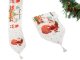 Christmas Table Runner with Santa Claus, 205x35 cm, White