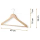 Massido MS-858 Wooden Clothes Hangers, 30 pcs.