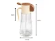 2-in-1 Glass Olive Oil Sprayer and Dispenser 380ml, Beige
