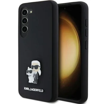 Karl Lagerfeld Samsung Galaxy S24 Case Silicone Karl & Choupette, Black
