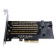 Orico ORICO-PDM2-BP PCI-E 3.0 x4 Expansion Card for M.2 NVMe and SATA Drives, Black